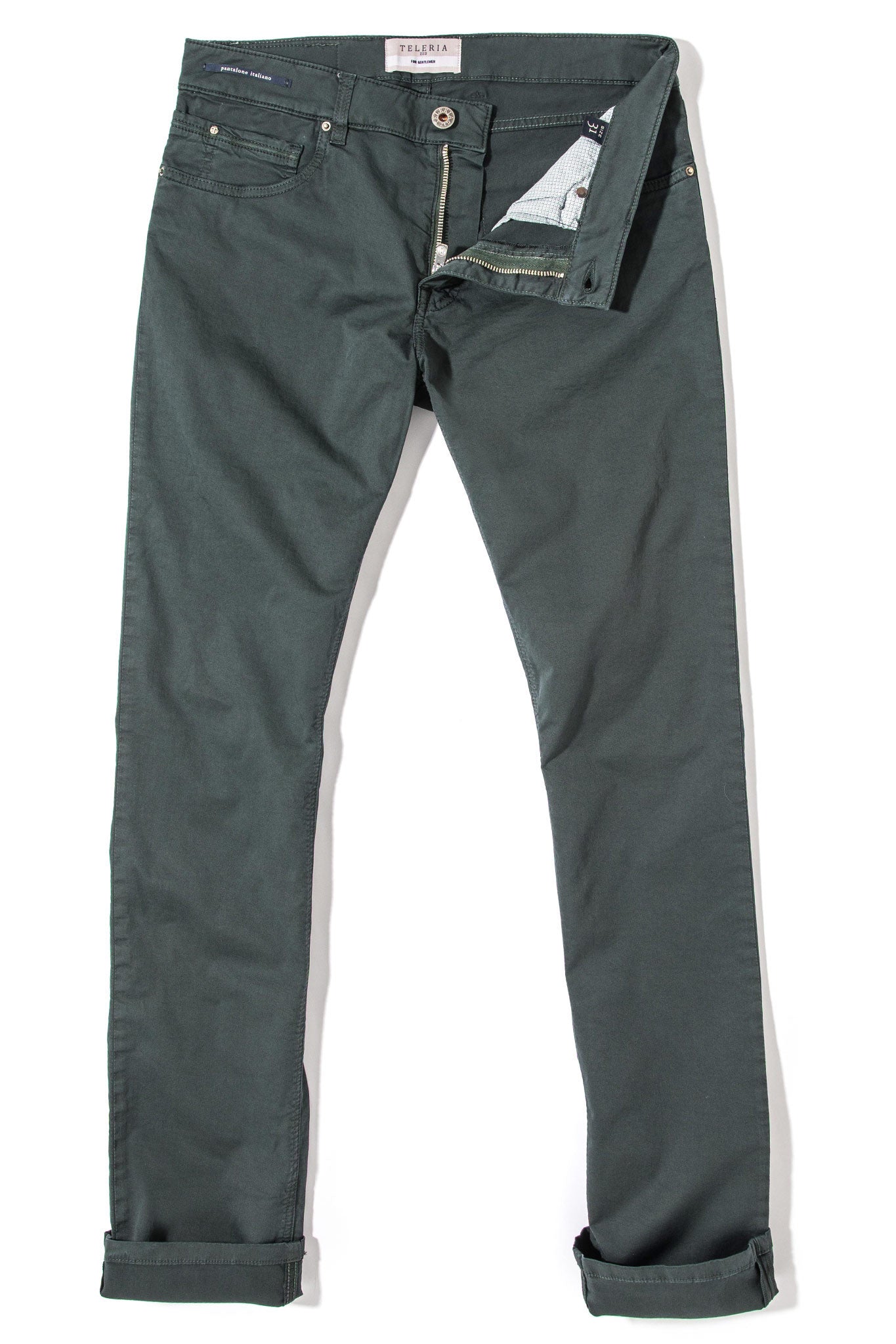 Fowler Ultralight Performance Pant In Verde Loden | Mens - Pants - 5 Pocket | Teleria Zed