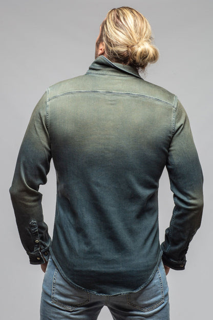 Roper Over-Dyed Western Snap Shirt In Cactus