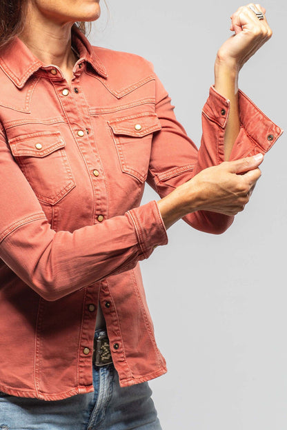 Sweetwater Denim Shirt In Washed Corallo - AXEL'S