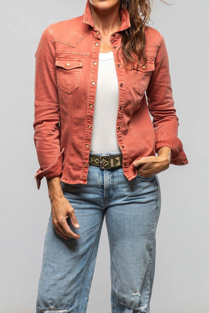 Sweetwater Denim Shirt In Washed Corallo - AXEL'S