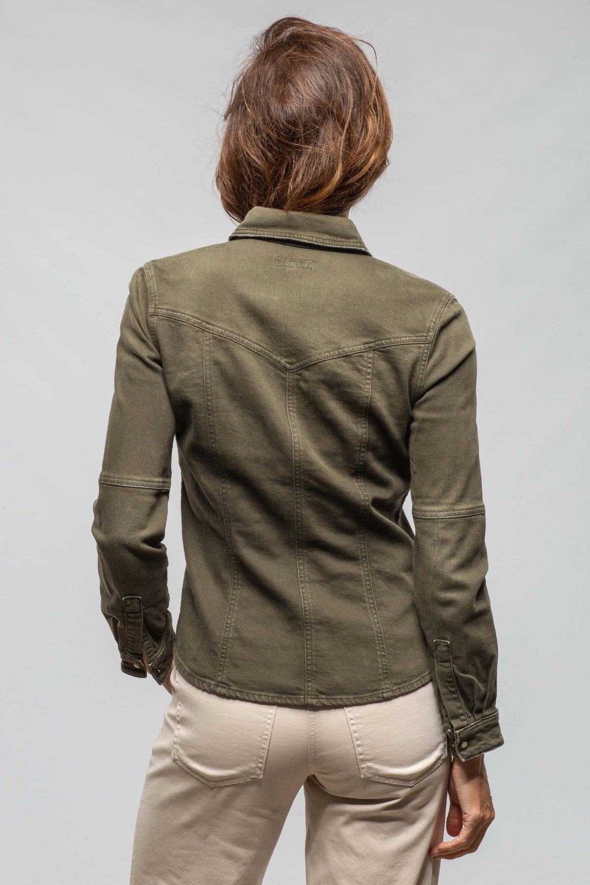 Sweetwater Denim Shirt In Army Green - AXEL'S