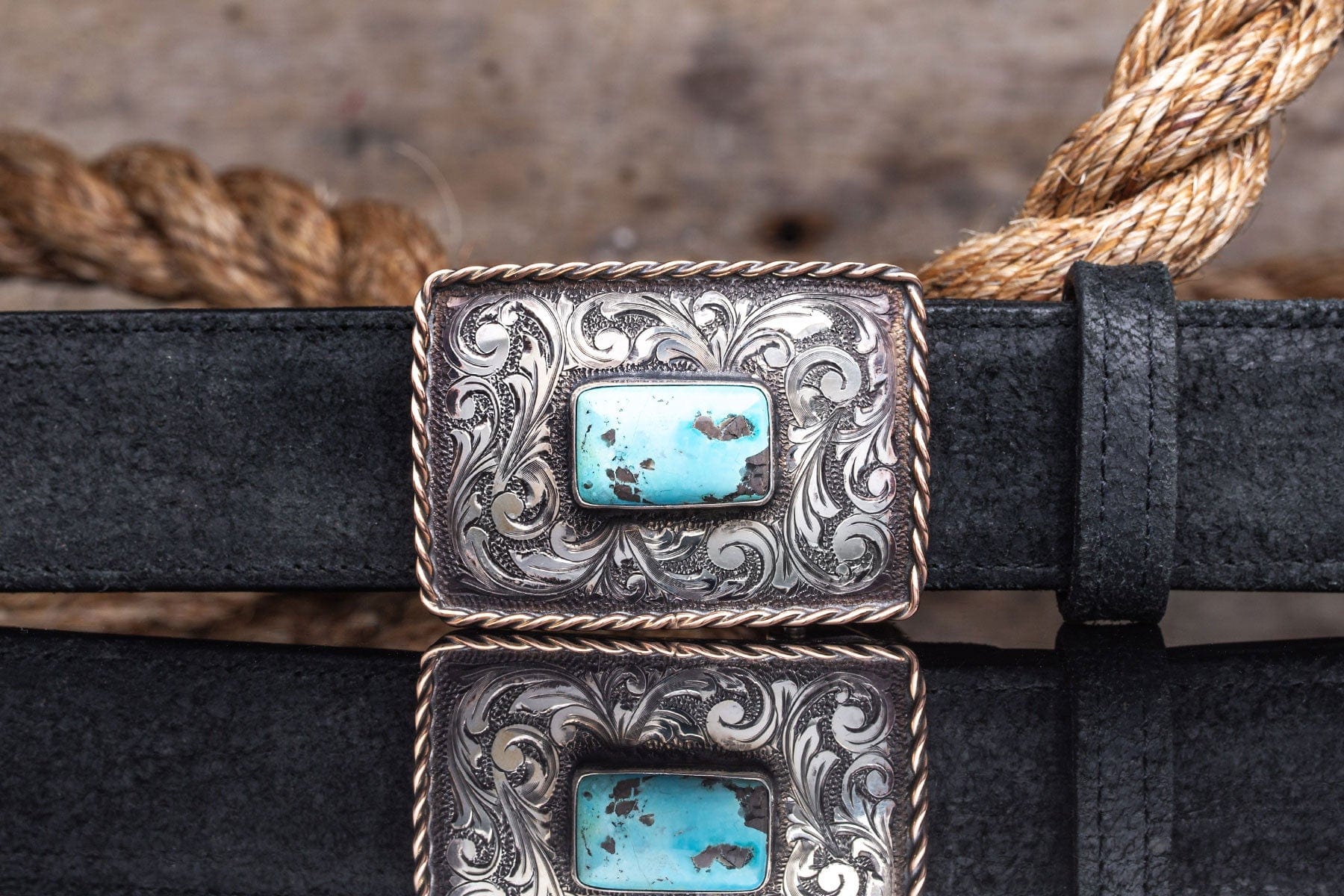 American Turquoise Trophy Buckle - AXEL'S