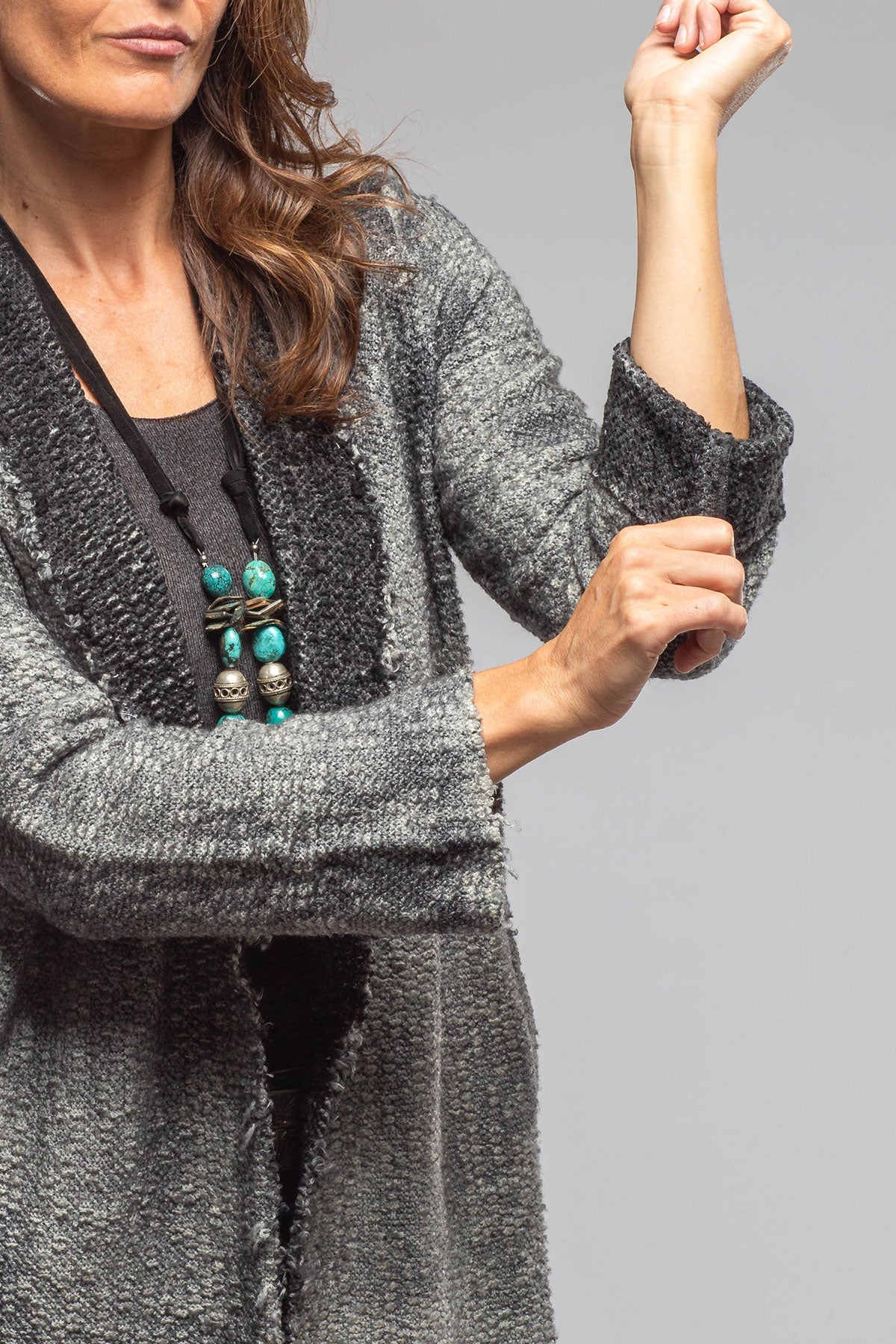 Calla Boucle Sweater Coat In Husky | Ladies - Sweaters | Avant Toi