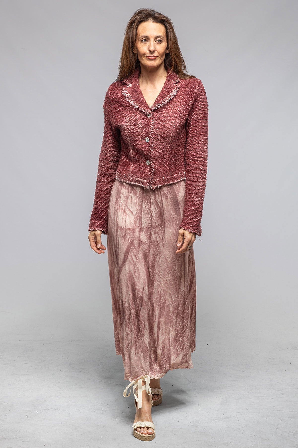 Evola Cropped Jacket In Agate | Ladies - Sweaters | Avant Toi