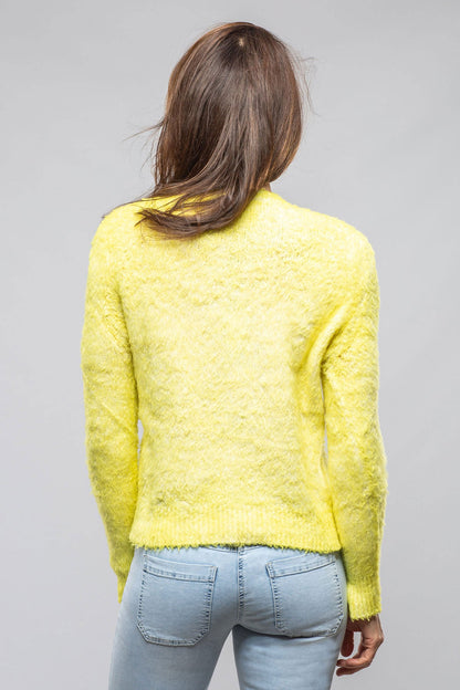 Fuzzy Brushed Cotton Sweater In Fluorescent | Ladies - Sweaters | Avant Toi