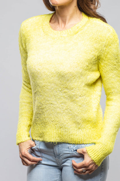 Fuzzy Brushed Cotton Sweater In Fluorescent | Ladies - Sweaters | Avant Toi