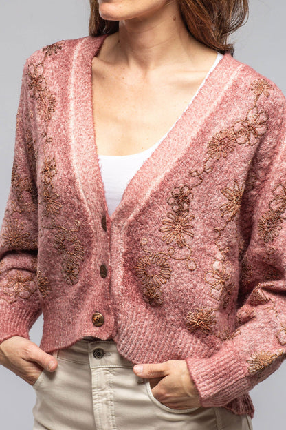 Rafi Embroidered Cardigan In Agate | Ladies - Sweaters | Avant Toi