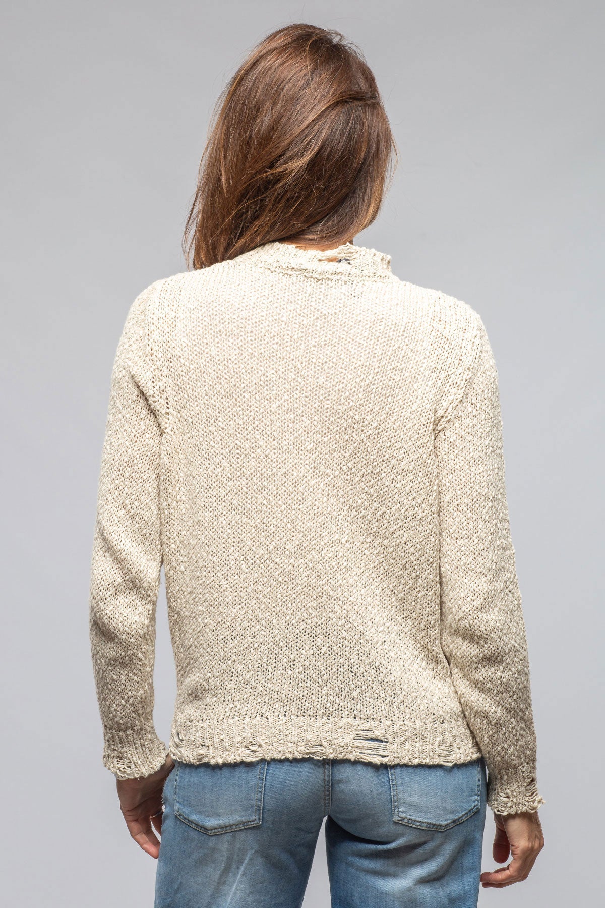 Salty Raw Sweater In Natural | Ladies - Sweaters | Avant Toi