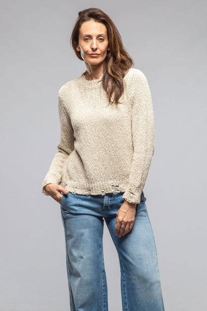 Salty Raw Sweater In Natural | Ladies - Sweaters | Avant Toi