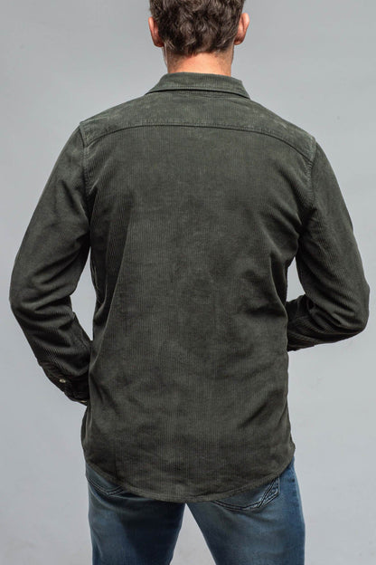 Axel's Premium Denim Brooks Corduroy Snap Shirt In Muschio Mens - Snap Shirts