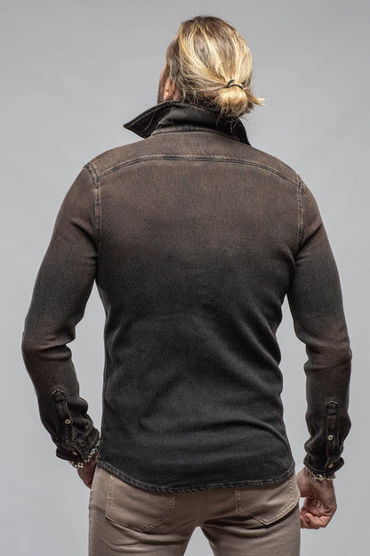 Cutter Knit Snap Shirt In Desert - AXEL'S