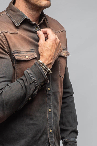 Roper Over-Dyed Western Snap Shirt In Desert - AXEL'S