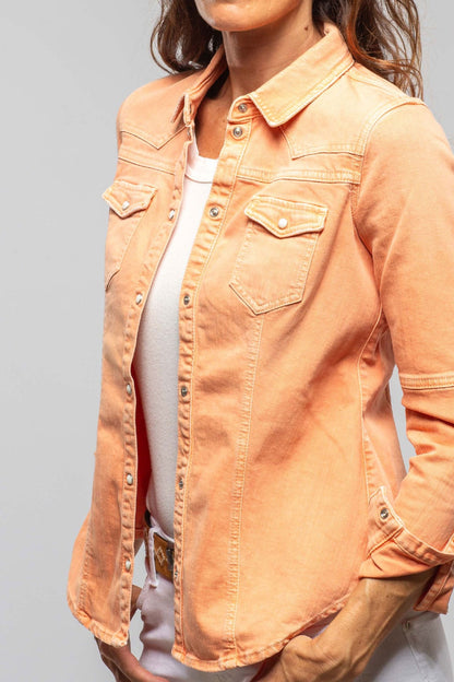 Sweetwater Denim Shirt In Tangerine - AXEL'S