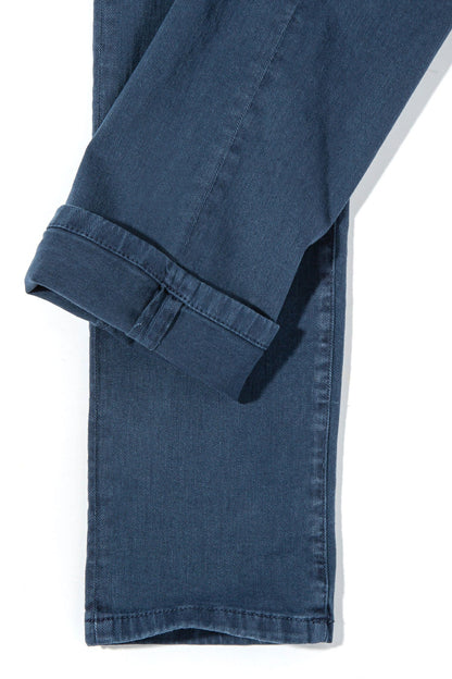Axel's Premium Denim Taos Slim Cotton/Linen Denim in Blu Oxford Mens - Pants - 5 Pocket