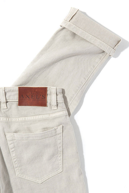 Axel's Premium Denim Taos Slim Cotton/Linen Denim in Sasso Mens - Pants - 5 Pocket