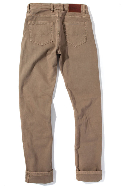 Axel's Premium Denim Taos Slim Cotton/Linen Denim in Tortora Mens - Pants - 5 Pocket