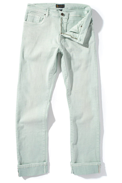 Tucson Selvedge Denim In Spearmint - AXEL'S