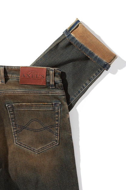 Waylon Over-Dyed Stretch Denim In Cannella - AXEL'S