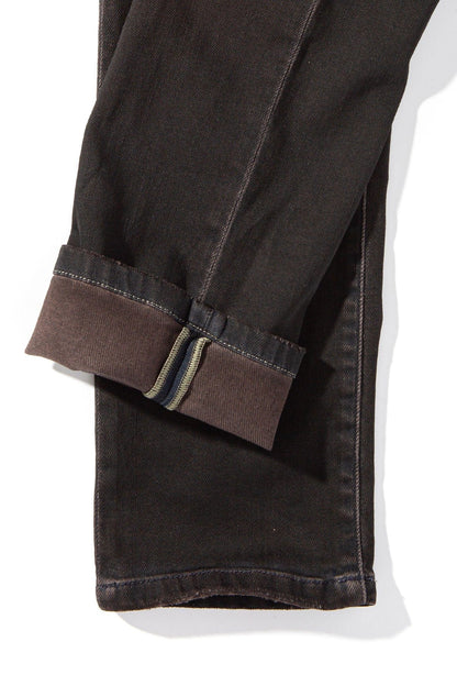 Waylon Over-Dyed Stretch Denim In Wenge - AXEL'S