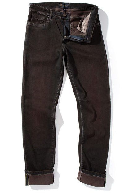 Waylon Over-Dyed Stretch Denim In Wenge - AXEL'S