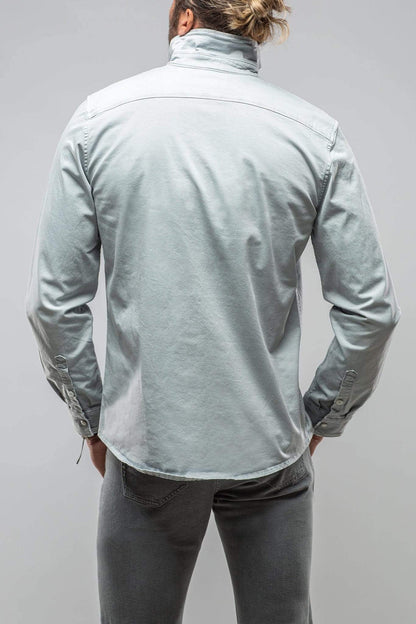 Axel's Premium Denim Cassidy Snap Shirt In Turchese | Mens - Snap Shirts