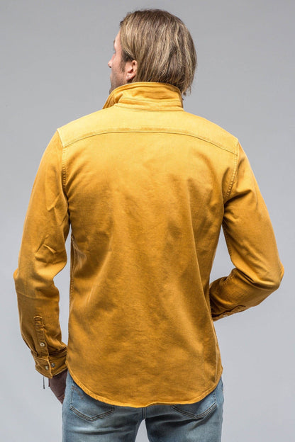 Ranger Colored Denim Snap Shirt In Curcuma - AXEL'S