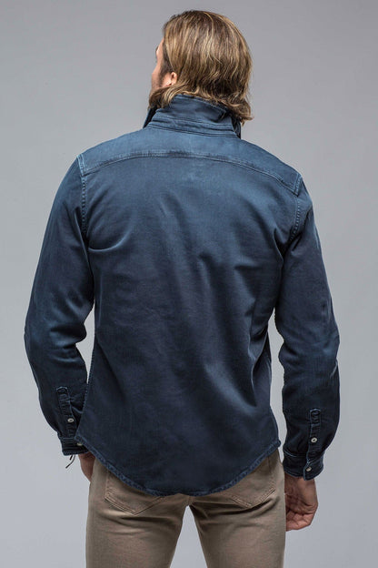 Ranger Colored Denim Snap Shirt In Blue Navy - AXEL'S