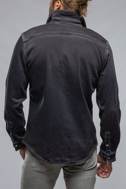 Roper Over-Dyed Western Snap Shirt In Nero - AXEL'S