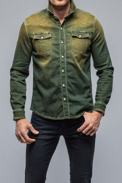 Roper Over-Dyed Western Snap Shirt In Ocra - AXEL'S