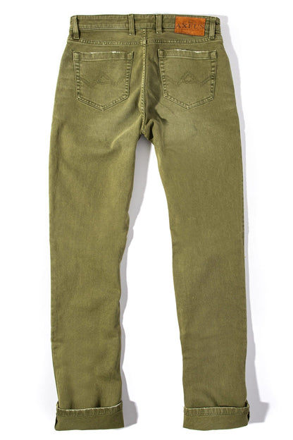 Axels Premium Denim Silverton Colored Denim In Avocado Mens - Pants - 5 Pocket