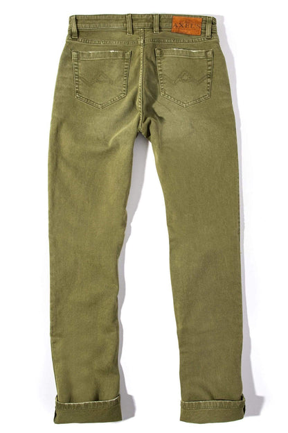 Silverton Colored Denim In Avocado - AXEL'S