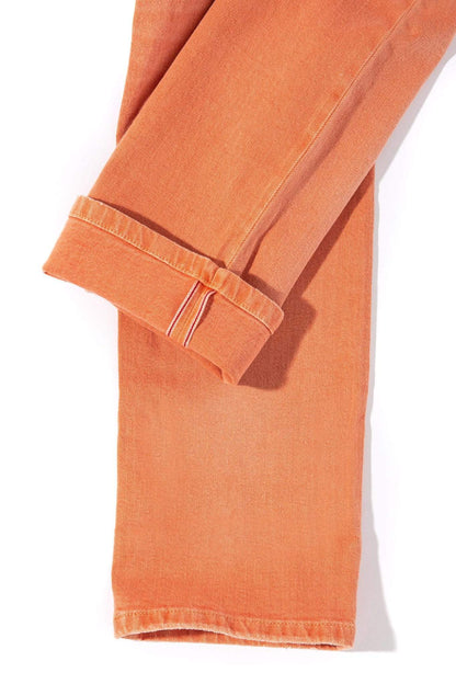 Tucson Selvedge Denim In Tangerine - AXEL'S
