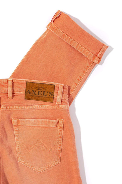 Tucson Selvedge Denim In Tangerine - AXEL'S