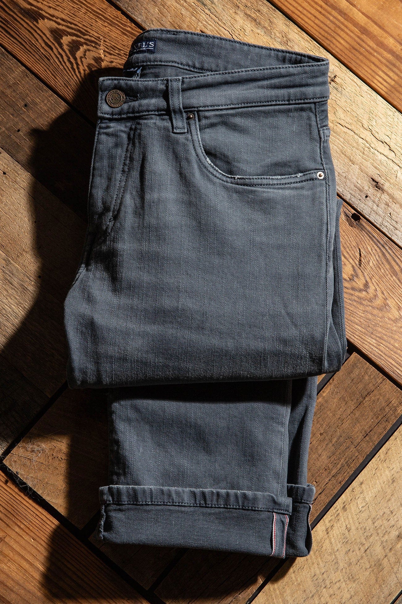 Axel's Premium Denim Tucson Selvedge Denim In Acciaio | Mens - Pants - 5 Pocket