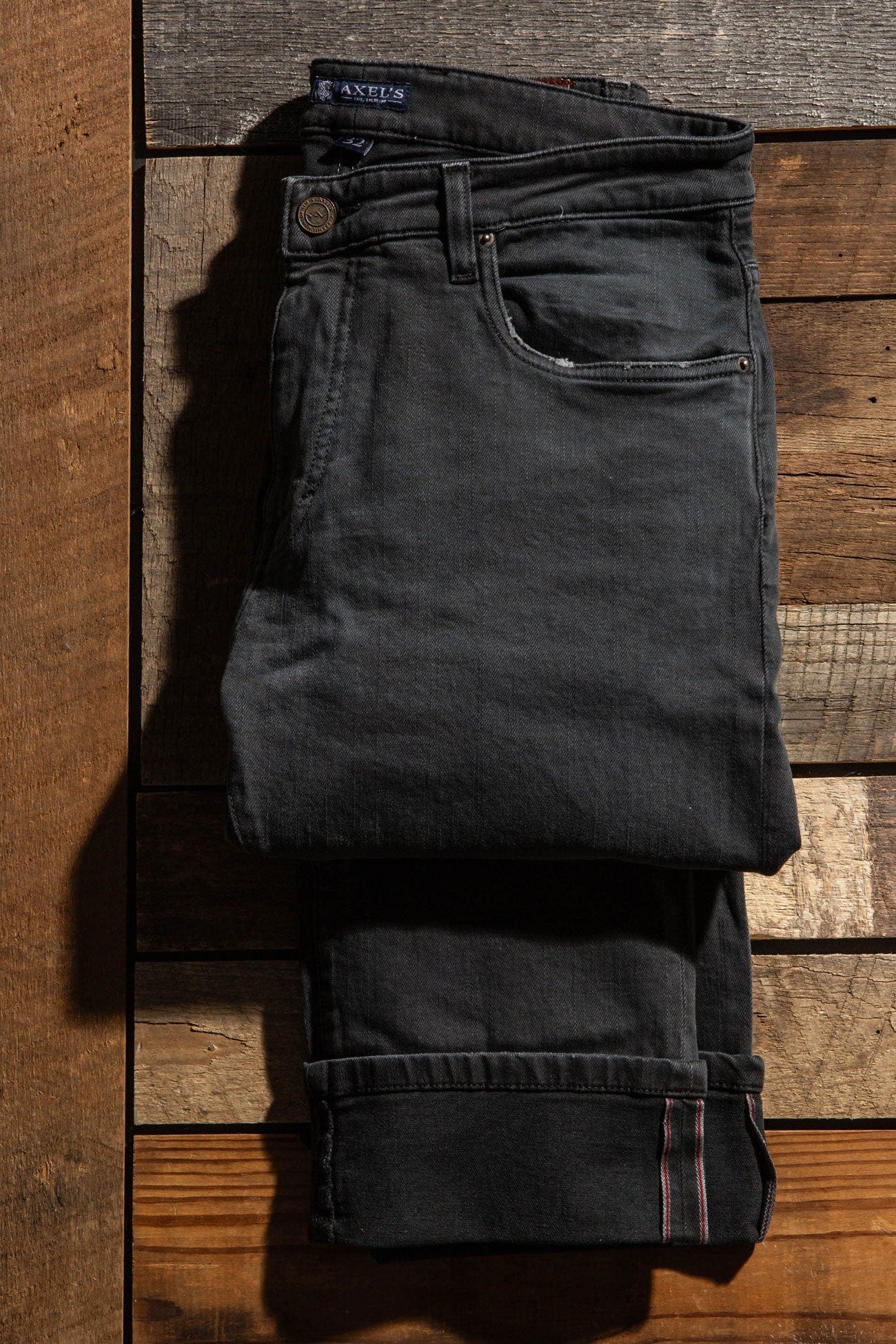 Axel's Premium Denim Tucson Selvedge Denim In Anthracite | Mens - Pants - 5 Pocket