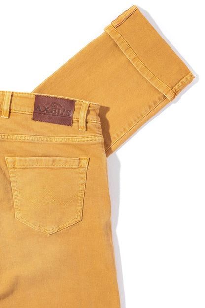 Tucson Selvedge Denim In Ocra - AXEL'S
