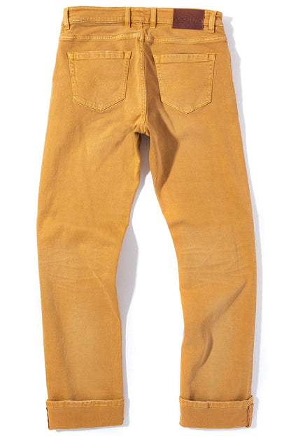 Tucson Selvedge Denim In Ocra - AXEL'S