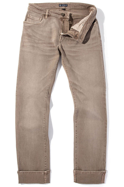 Tucson Selvedge Denim In Tortora - AXEL'S