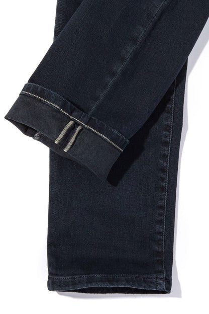 Waylon Over-Dyed Stretch Denim In Nero - AXEL'S