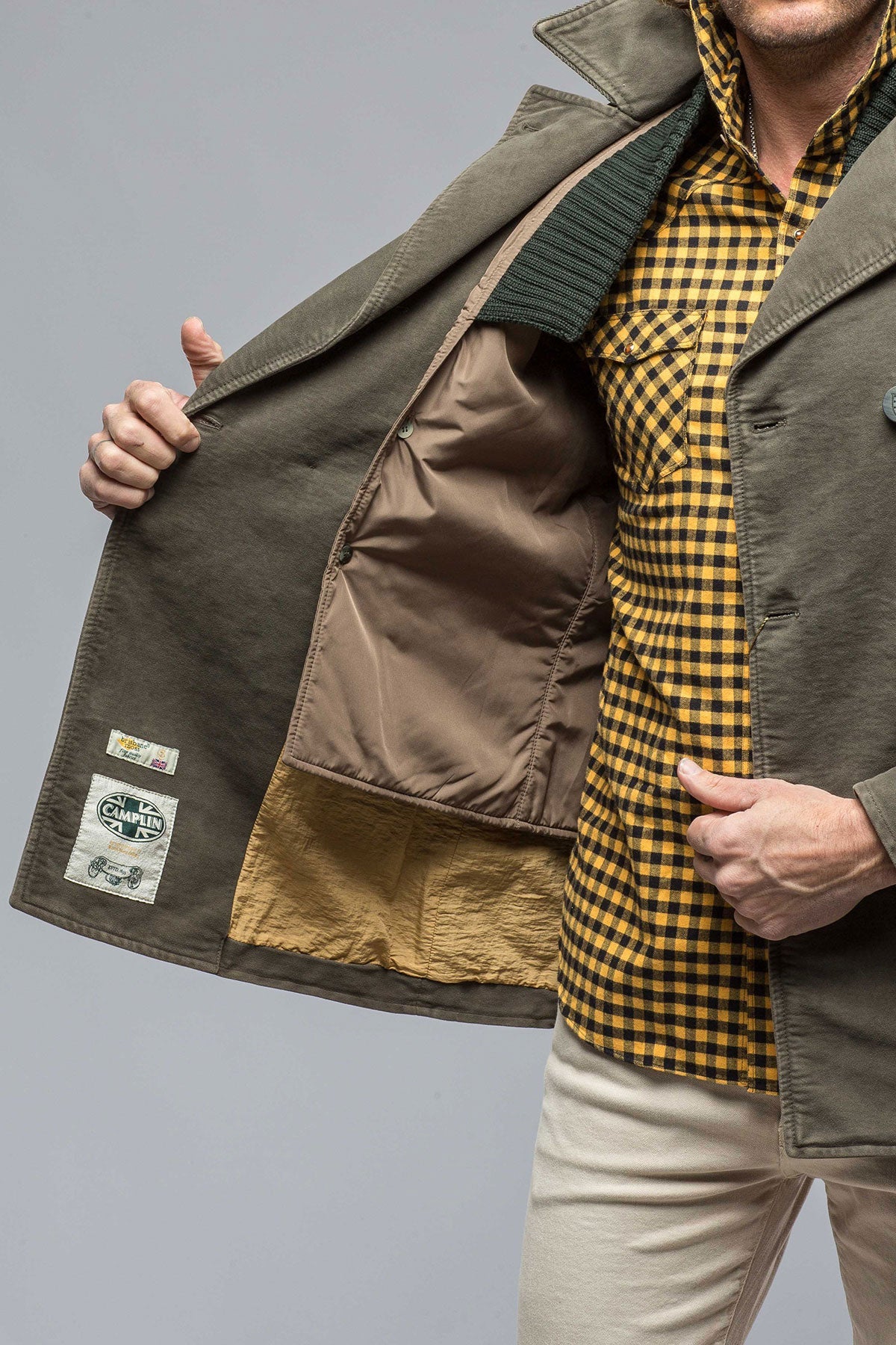 Camplin | Kennedy Pea Coat | Warehouse - Mens - Outerwear - Cloth 