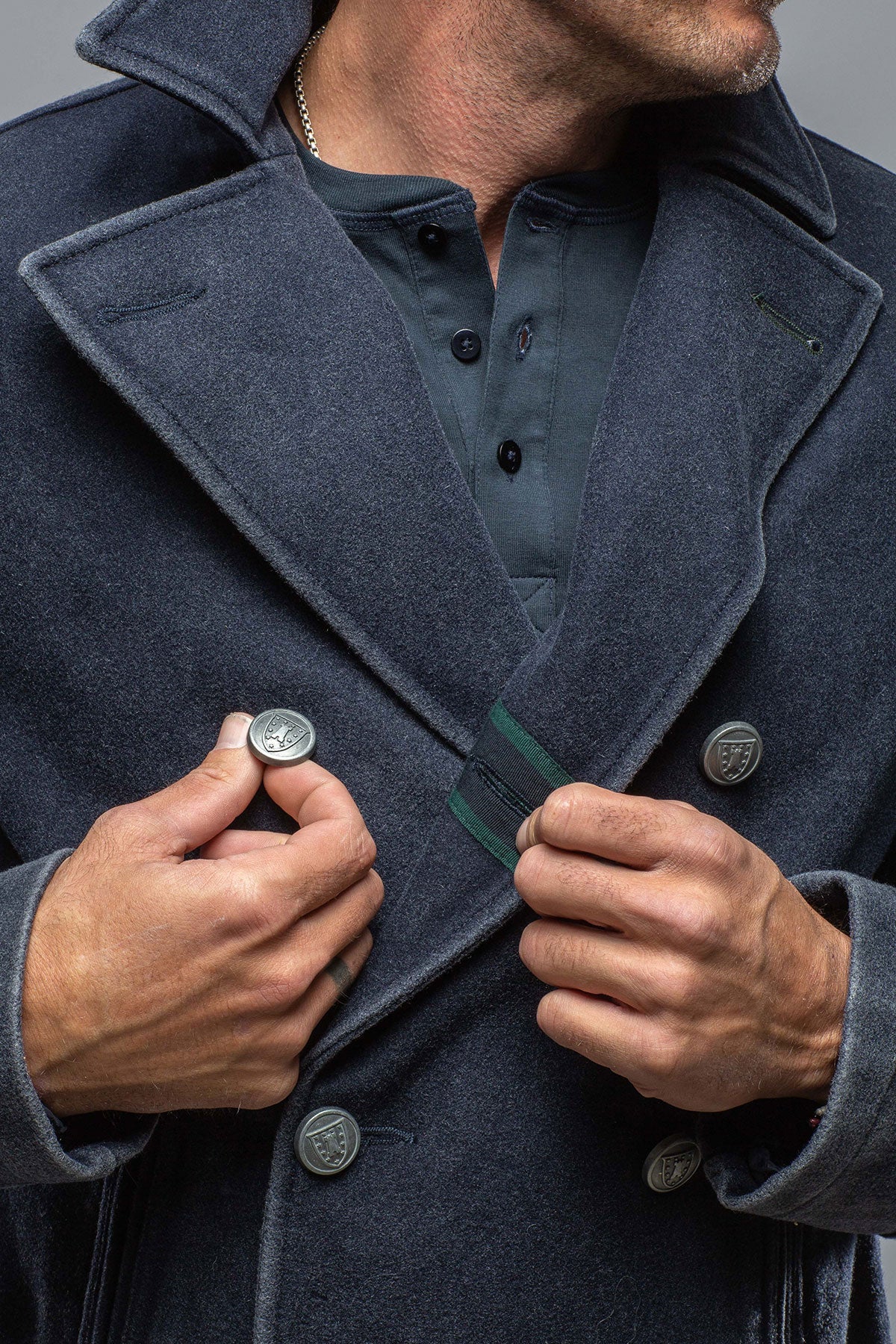 Camplin | Mayfield Vintage Pea Coat | Warehouse - Mens - Outerwear - Cloth 