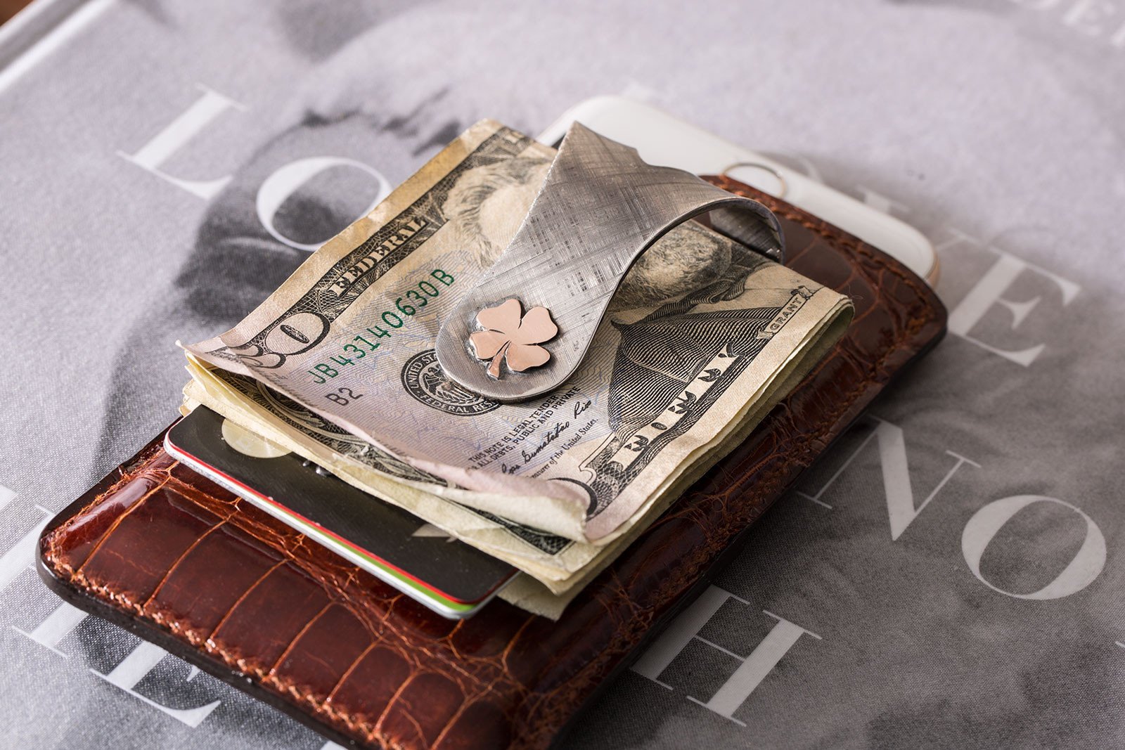 4 Leaf Clover Money Clip - AXEL'S
