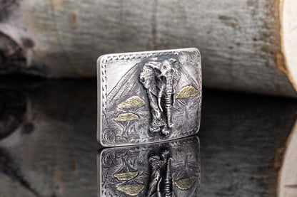 American Buckle Collection AB Elephant Trophy Buckle | Belts And Buckles - Trophy