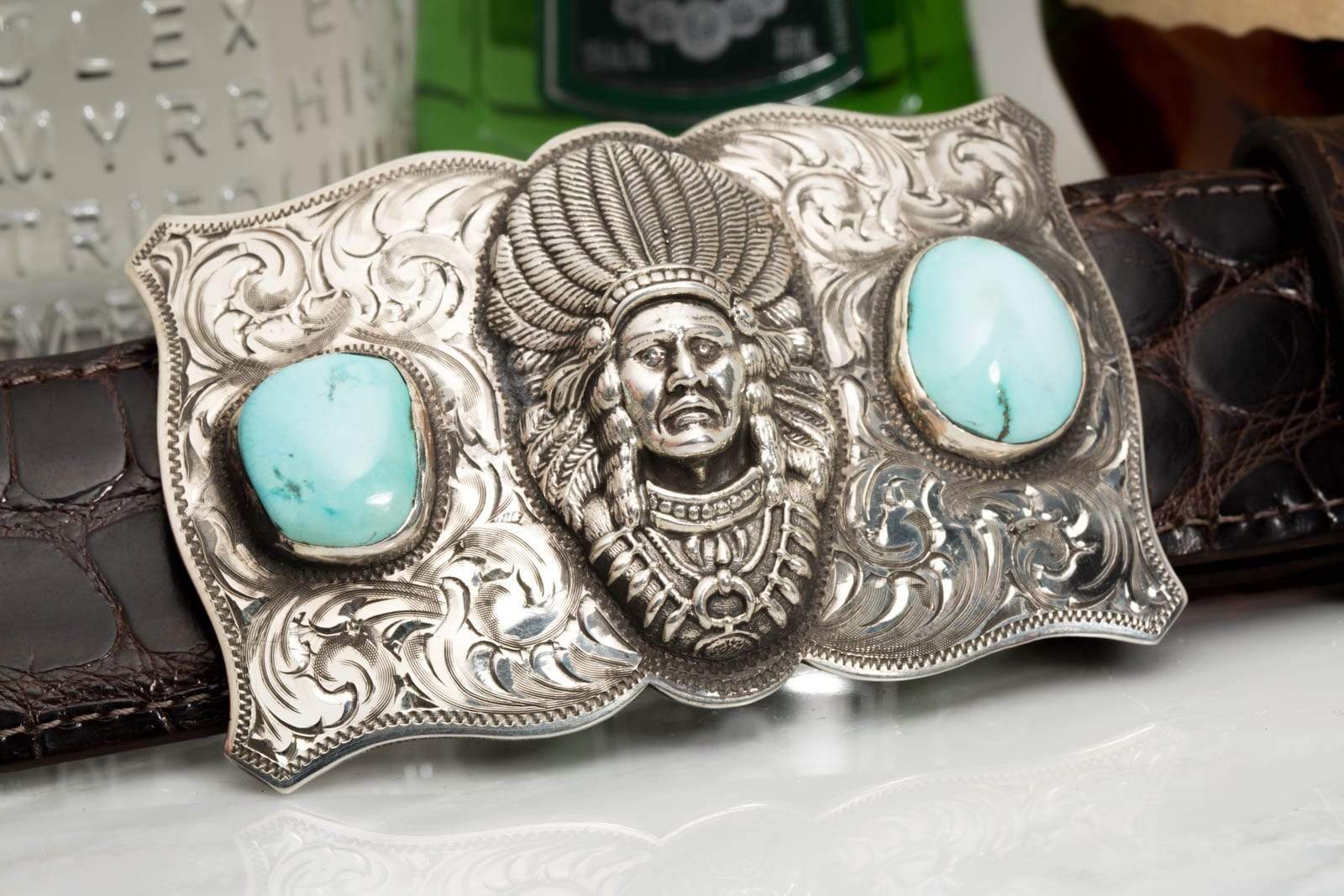 American Buckle Collection Lonestar Turquoise | Belts And Buckles - Trophy