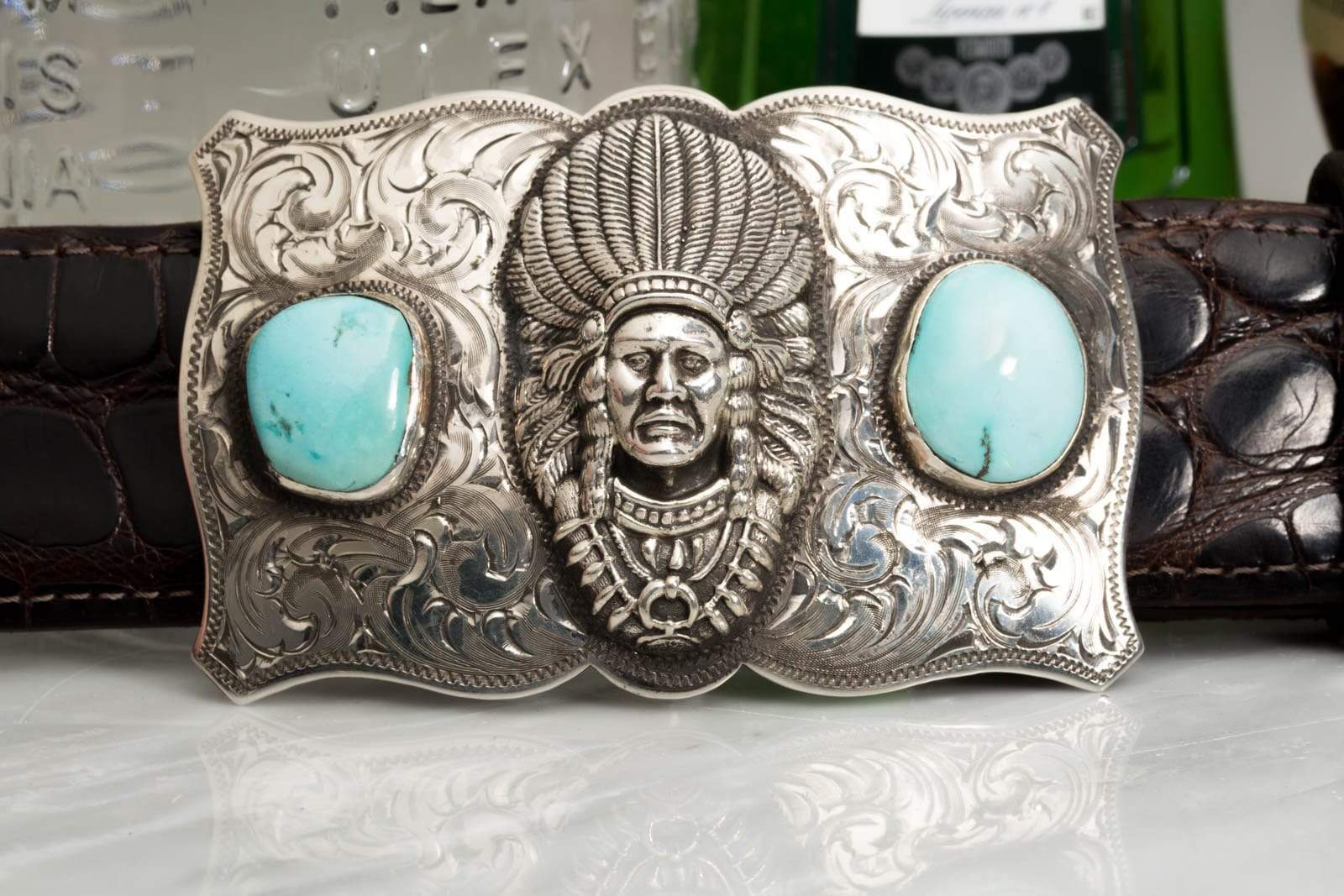 American Buckle Collection Lonestar Turquoise | Belts And Buckles - Trophy