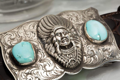 American Buckle Collection Lonestar Turquoise | Belts And Buckles - Trophy