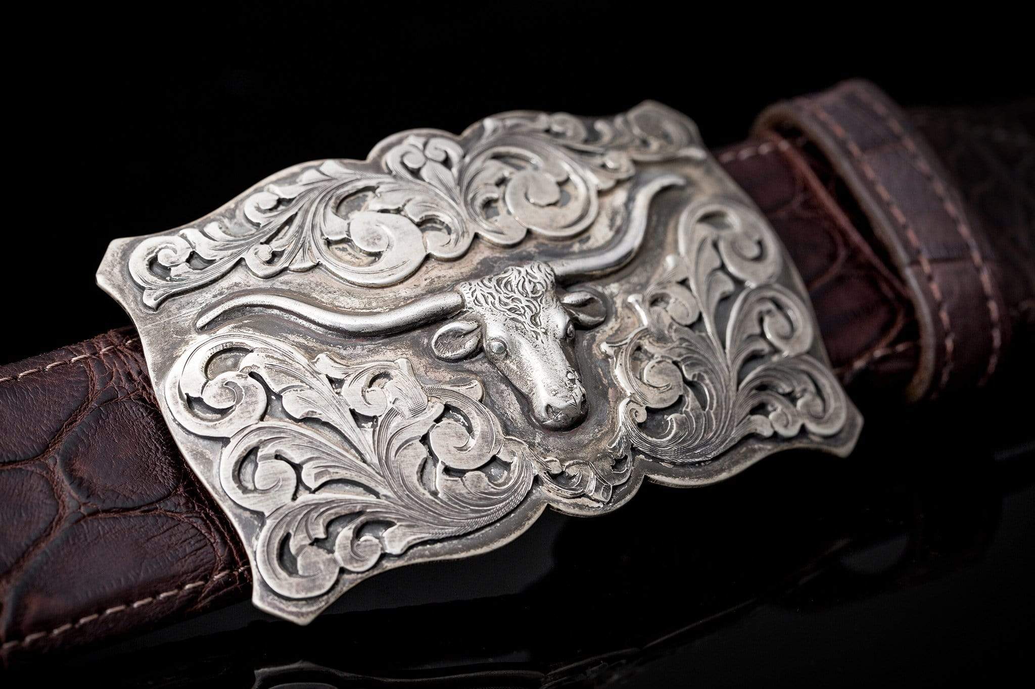 American Buckle Collection Longhorn Trophy Buckle | Belts And Buckles - Trophy