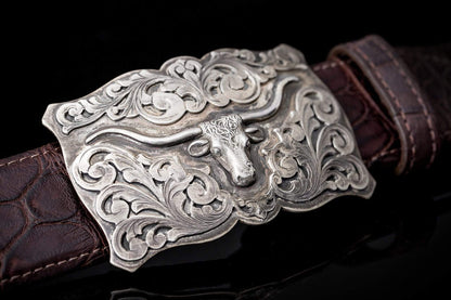 American Buckle Collection Longhorn Trophy Buckle | Belts And Buckles - Trophy