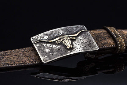 American Buckle Collection McCreedy Longhorn | Belts And Buckles - Trophy