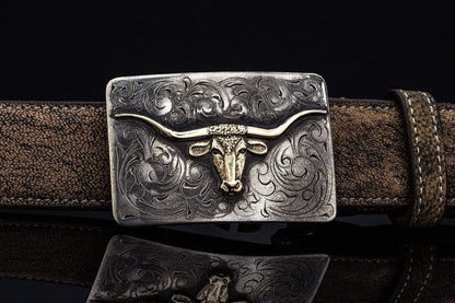 American Buckle Collection McCreedy Longhorn | Belts And Buckles - Trophy